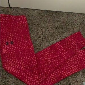 Girls Under Armour Patterned Workout Leggings